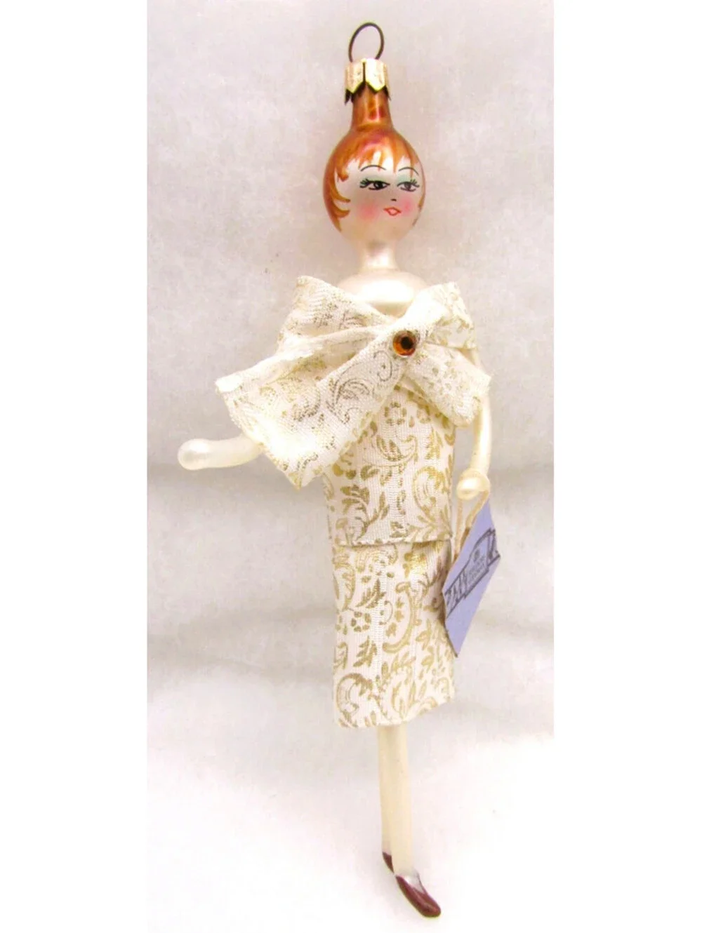 Bergdorf Goodman Tagged Italian Glass Christmas Ornament by Soffieria De Carlini